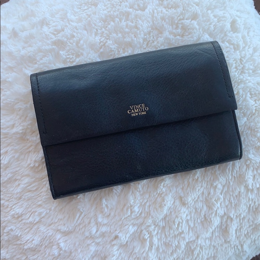 Vince Camino Genuine Leather Black Clutch